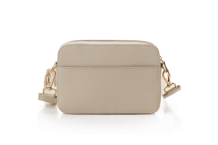 Vince Camuto Bolso Cruzado Crema Polipiel Elegante y Versátil Bolso Bandolera para Mujer 19x6x13 cm